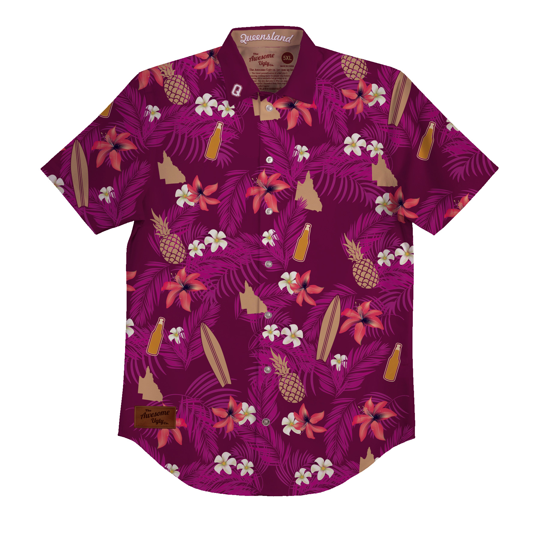 Iconic Queensland BBQ Shirt - Mens - Awesome Ugly