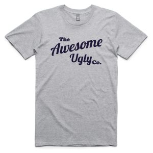 Awesome Ugly T Shirt - Grey Marle