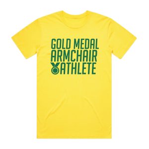 Gold Medal Armchair Athlete T Shirt - Adult