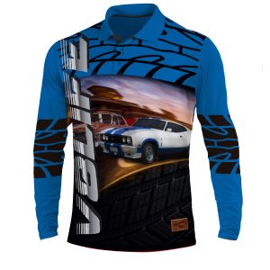 V8 Life Blue Camping Shirt - Adult