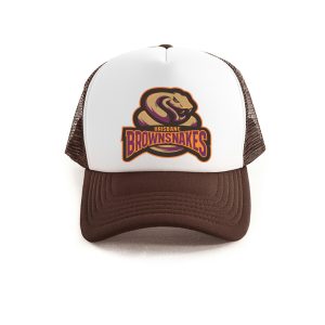 Brown Snakes Trucker Cap - Brown/White