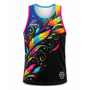 Wide Bay Running Chicks & Roosters Running Singlet  - Mens