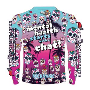 Alternative view of Silver Fox Bubbles Long Sleeve Running Shirt  - Unisex