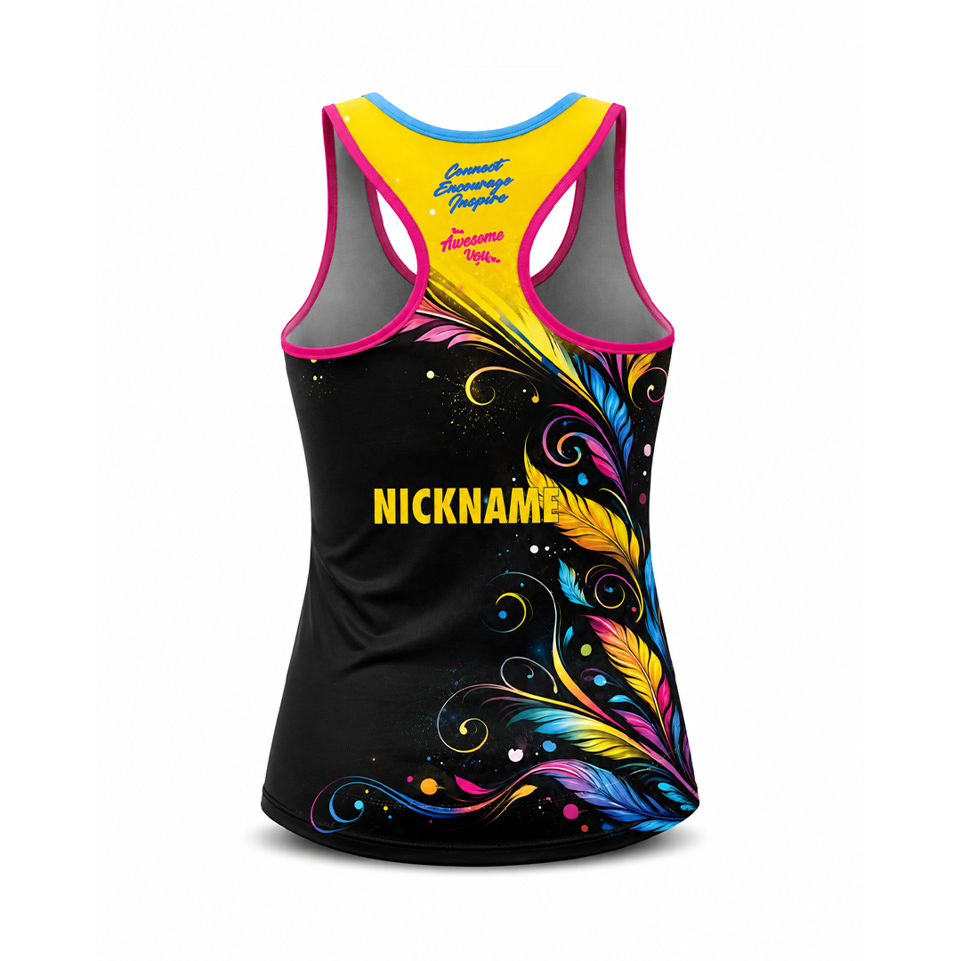 Alternative view of Wide Bay Running Chicks & Roosters  Running Singlet - Womens